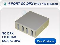 4 Port SC Duplex Screw Lid Wall Box